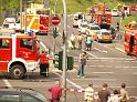 Schwerer Unfall mit Reisebus Lohmar Donrather Dreieck P163